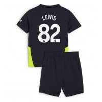 Echipament fotbal Manchester City Rico Lewis #82 Tricou Deplasare 2024-25 pentru copii maneca scurta (+ Pantaloni scurti)